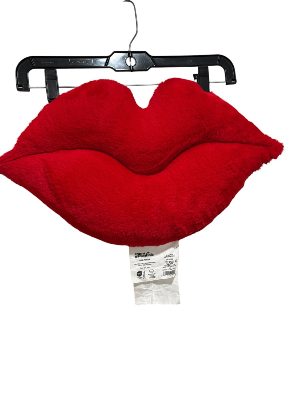 Room Essentials Red Lip-Shaped Plush Accent Pillow Super Cute